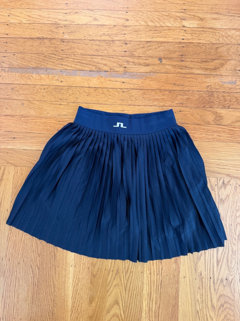J. Lindeberg Navy Pleated Skirt